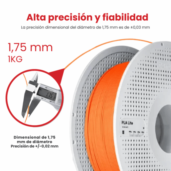 Bambu Lab Filamento PLA+ 1.75mm 1KG