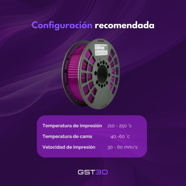 Filamento GST3D PLA+ Silk 1.75mm 1kg