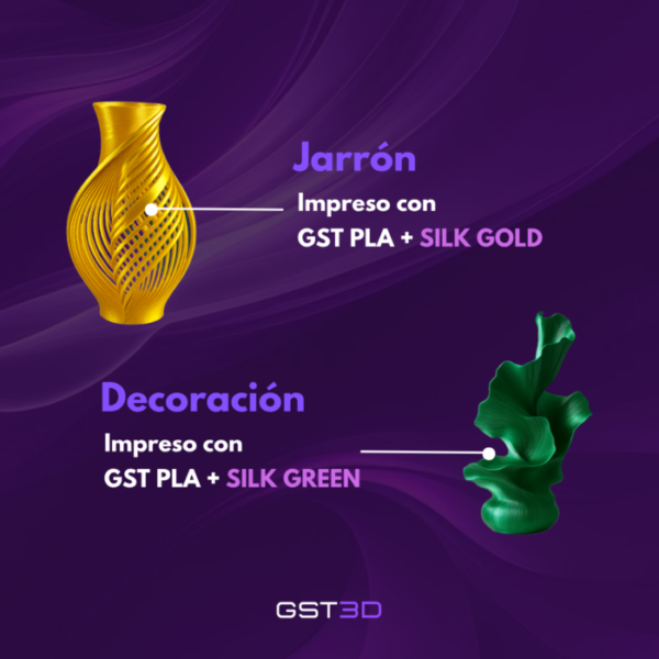Filamento GST3D PLA+ Silk 1.75mm 1kg