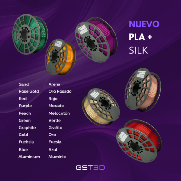 Filamento GST3D PLA+ Silk 1.75mm 1kg